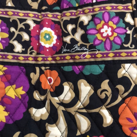 Vera Bradley purse black multi floral - Picture 4 of 8